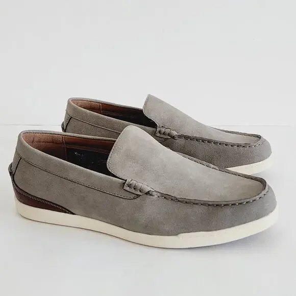 Madden Ortholite Gray Faux Leather Slip On Casual Loafers Men's Size 9.5 - Picture 5 of 6
